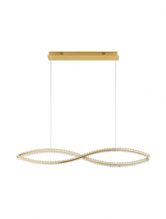 Lustre - 9019724 Lustra Nova Luce AURELIA LED 95W 12224lm 3500K Metal & Crystal Gold Dimabil Triac IP20