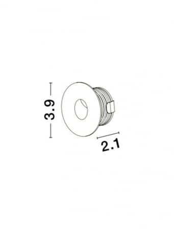 9031616  Nova Luce PASSAGGIO LED 1W 60lm 3000K IP54 Aluminium White Cable Lenght 1.80m Connect it with driver 9020170 [1]