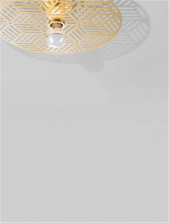 9035971 Plafoniera Nova Luce ERES E27 1x12W   Metal Gold  IP20 [4]