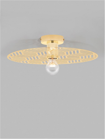 9035971 Plafoniera Nova Luce ERES E27 1x12W   Metal Gold  IP20 [3]