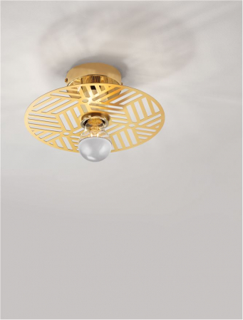 9035972 Plafoniera Nova Luce ERES E27 1x12W   Metal Gold  IP20 [6]