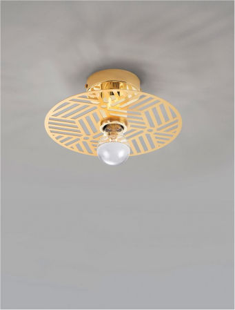 9035972 Plafoniera Nova Luce ERES E27 1x12W   Metal Gold  IP20 [5]