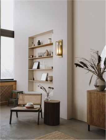 9035974 Aplica Nova Luce JULIET E27 1x12W   Metal & Opal Glass Gold  IP20 [1]