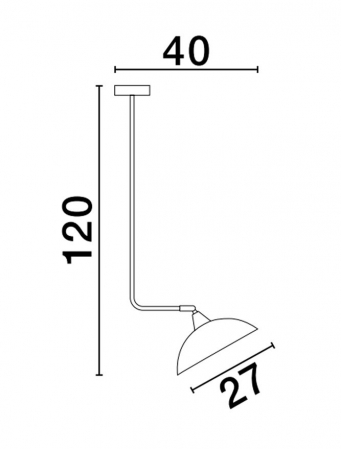 9035980 Pendul Nova Luce MIRBA E27 1x12W   Metal Sandy White  IP20 [2]