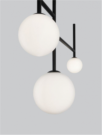 9043304 Lustra Nova Luce LICATO G9 5x5W   Aluminium & Opal Glass Sandy Black  IP20 [6]