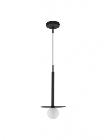 ILUMINAT - 9043306 Pendul Nova Luce PIELO G9 1x5W   Metal & Opal Glass Sandy Black  IP20