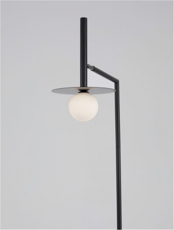 9043309 Lampadar Nova Luce PIELO G9 1x5W   Metal & Opal Glass Sandy Black  IP20 [4]