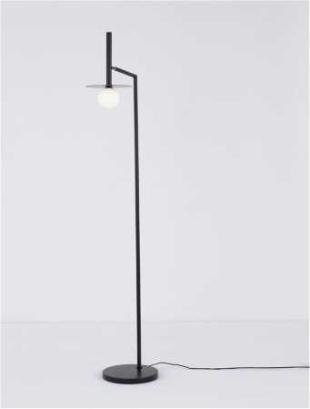 9043309 Lampadar Nova Luce PIELO G9 1x5W   Metal & Opal Glass Sandy Black  IP20 [3]