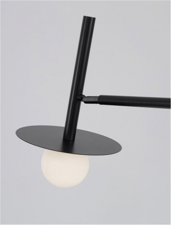 9043309 Lampadar Nova Luce PIELO G9 1x5W   Metal & Opal Glass Sandy Black  IP20 [5]