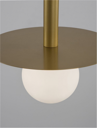 9043311 Pendul Nova Luce PIELO G9 1x5W   Metal & Opal Glass Brass Gold  IP20 [6]