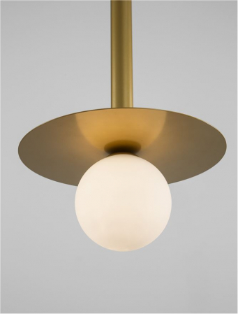 9043311 Pendul Nova Luce PIELO G9 1x5W   Metal & Opal Glass Brass Gold  IP20 [8]