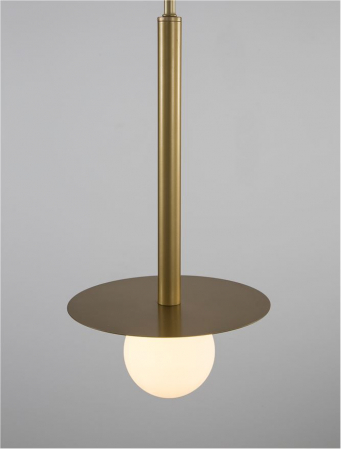 9043311 Pendul Nova Luce PIELO G9 1x5W   Metal & Opal Glass Brass Gold  IP20 [4]