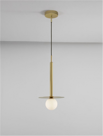 9043311 Pendul Nova Luce PIELO G9 1x5W   Metal & Opal Glass Brass Gold  IP20 [3]