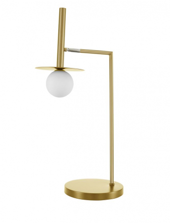 Moderne - 9043313 Veioza Nova Luce PIELO G9 1x5W   Metal & Opal Glass Brass Gold  IP20