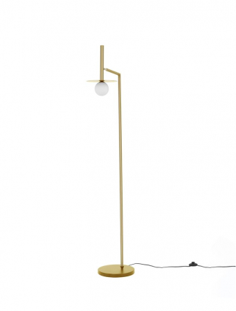 Moderne - 9043314 Lampadar Nova Luce PIELO G9 1x5W   Metal & Opal Glass Brass Gold  IP20
