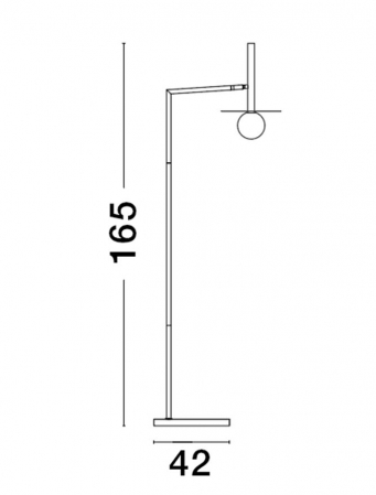 9043314 Lampadar Nova Luce PIELO G9 1x5W   Metal & Opal Glass Brass Gold  IP20 [2]