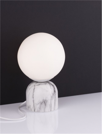 9050164 Veioza Nova Luce KENIO E14 1X5W   Glass  White  IP20 [3]