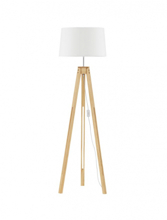 Lampadare - 9050165 Lampadar Nova Luce LE ROY E27 1x12W   Wood White  IP20