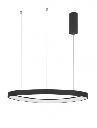 Moderne - Lustra Nova Luce ESTEVA 9053552 LED 48W 2400lm 3000K IP20 Aluminiu/Acril Sandy Black
