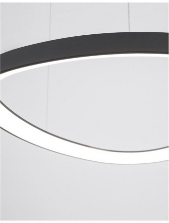 Lustra Nova Luce ESTEVA 9053552 LED 48W 2400lm 3000K IP20 Aluminiu/Acril Sandy Black [4]