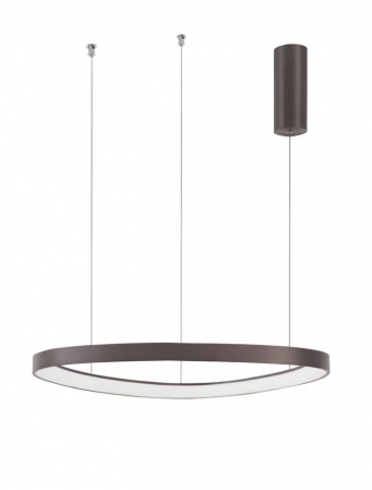 Moderne - 9053553 Lustra Nova Luce ESTEVA LED 47W 3340lm 3000K Aluminium & Acrylic Coffee Brown Dimabil Triac IP20