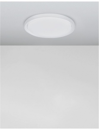 9053591 Plafoniera Nova Luce TROY LED 40W 2200lm 3000K Metal & Acrylic  Matt White Dimabil Triac IP20 [2]