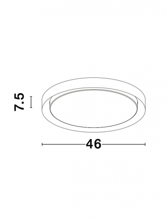 9053591 Plafoniera Nova Luce TROY LED 40W 2200lm 3000K Metal & Acrylic  Matt White Dimabil Triac IP20 [6]