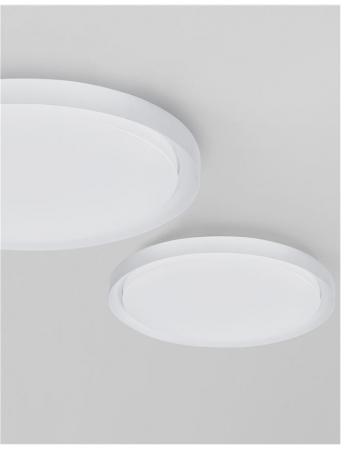 9053591 Plafoniera Nova Luce TROY LED 40W 2200lm 3000K Metal & Acrylic  Matt White Dimabil Triac IP20 [5]
