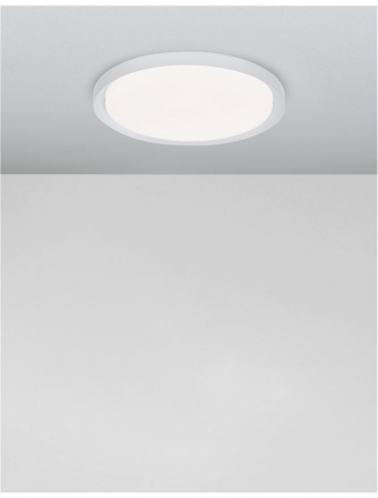 9053591 Plafoniera Nova Luce TROY LED 40W 2200lm 3000K Metal & Acrylic  Matt White Dimabil Triac IP20 [3]