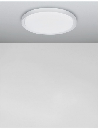 9053593 Plafoniera Nova Luce TROY LED 50W 2750lm 3000K Metal & Acrylic  Matt White Dimabil Triac IP20 [2]