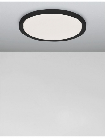 9053594 Plafoniera Nova Luce TROY LED 50W 2750lm 3000K Metal & Acrylic  Matt Black Dimabil Triac IP20 [3]