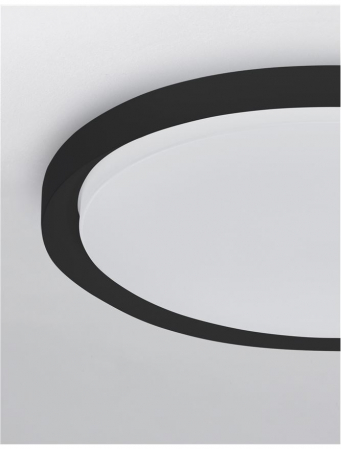 9053594 Plafoniera Nova Luce TROY LED 50W 2750lm 3000K Metal & Acrylic  Matt Black Dimabil Triac IP20 [4]