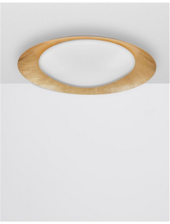 9053821 Plafoniera Nova Luce ZANO LED 28W 1400lm 3000K Metal & Acrylic  Gold Dimabil Triac IP20 [3]