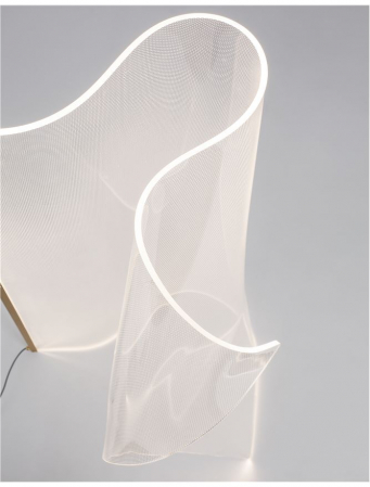 9054402 Veioza Nova Luce SIDERNO LED 32W 2518lm 3000K Aluminium & Acrylic Gold Nedimabil IP20 [1]