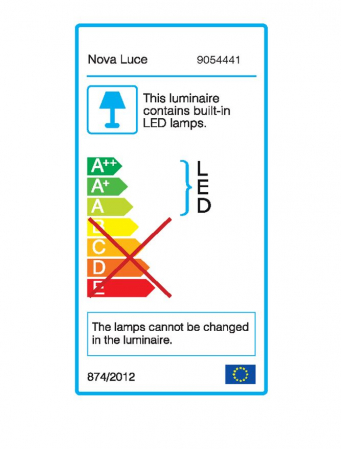 9054441 Suspensie Nova Luce SIDERNO LED 16W 1190lm 3000K IP20 Aluminiu/Acril Gold [5]