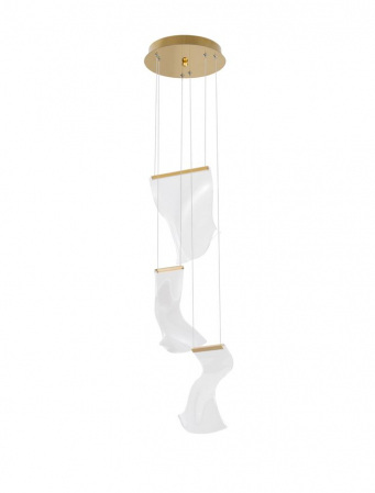 9054441 Suspensie Nova Luce SIDERNO LED 16W 1190lm 3000K IP20 Aluminiu/Acril Gold