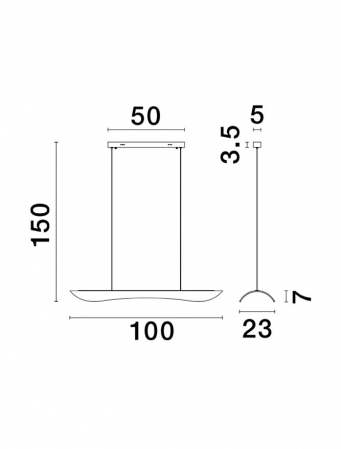 9054443 Lustra Nova Luce AGOS LED 34W 2562lm 3000K  Aluminium & Acrylic Gold Dimabil Triac IP20 [5]
