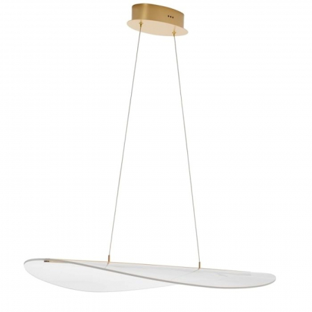 9054450 Lustra Nova Luce AGOS LED 32W 2156lm 3000K  Aluminium & Acrylic Gold Dimabil Triac IP20