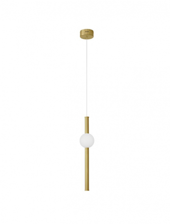 Pendule - 9054451 Pendul Nova Luce NEUTRON LED 11W 734lm 3000K  Aluminium & Acrylic Gold Nedimabil IP20