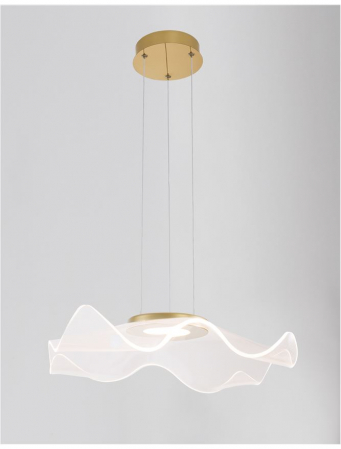 9054501 Suspensie Nova Luce SIDERNO LED 30W 2046lm 3000K IP20 Aluminiu/Acril Gold NOVALUCE [2]