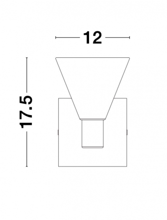 9060111 Aplica Nova Luce MARCE LED 5W 250lm 3000K IP20 Aluminium/Glass Gold [1]