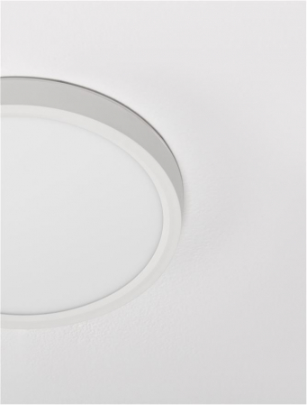 9060188 Plafoniera Nova Luce DIXIE LED 24W 2400lm 3000K-4000K-6500K CCT ABS & Acrylic White Nedimabil IP20 [1]