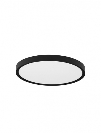 Moderne - 9060189 Plafoniera Nova Luce DIXIE LED 24W 2400lm 3000K-4000K-6500K CCT ABS & Acrylic Black Nedimabil IP20