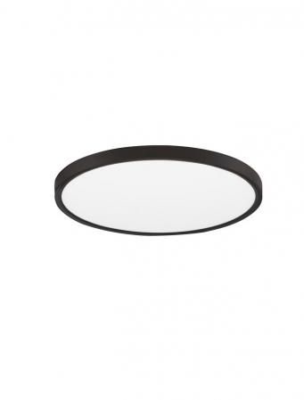 Moderne - 9060191 Plafoniera Nova Luce DIXIE LED 36W 3200lm 3000K-4000K-6500K CCT ABS & Acrylic Black Nedimabil IP20