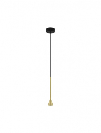 ILUMINAT INTERIOR - 9060217 Pendul Nova Luce NET LED 6W 262lm 3000K Aluminium Black Brass Gold Dimabil Triac IP20