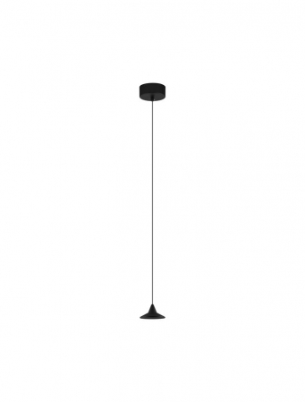 ILUMINAT INTERIOR - 9060220 Pendul Nova Luce DRO LED 6W 355lm 3000K Aluminium Black Dimabil Triac IP20