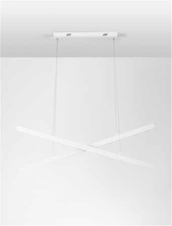 9060910 Lustra Nova Luce X-LINE LED 40W 1428lm 3000K Aluminium & Acrylic Sandy White Dimabil Triac IP20 [2]