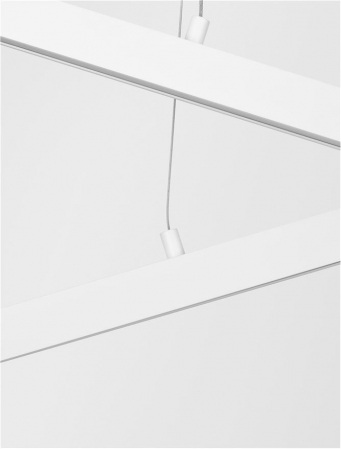 9060910 Lustra Nova Luce X-LINE LED 40W 1428lm 3000K Aluminium & Acrylic Sandy White Dimabil Triac IP20 [5]