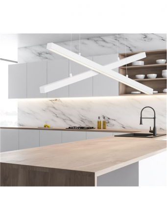 9060910 Lustra Nova Luce X-LINE LED 40W 1428lm 3000K Aluminium & Acrylic Sandy White Dimabil Triac IP20 [1]