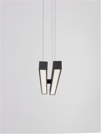 9060920 Lustra Nova Luce X-LINE LED 40W 1428lm 3000K Aluminium & Acrylic Sandy Black Dimabil Triac IP20 [7]